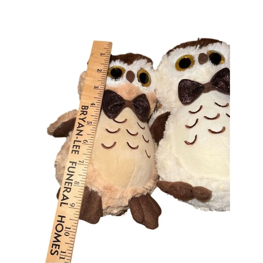 Plush Owl Duo w Bowties Multicolor Small Toy 3+ Years Valentine's Day couple 10